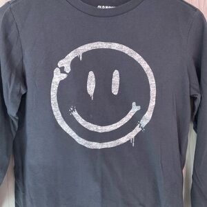 Old Navy Smiley Long Sleeve Tee Shirt - EUC